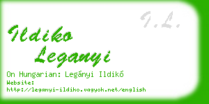 ildiko leganyi business card